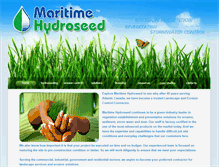 Tablet Screenshot of maritimehydroseed.com